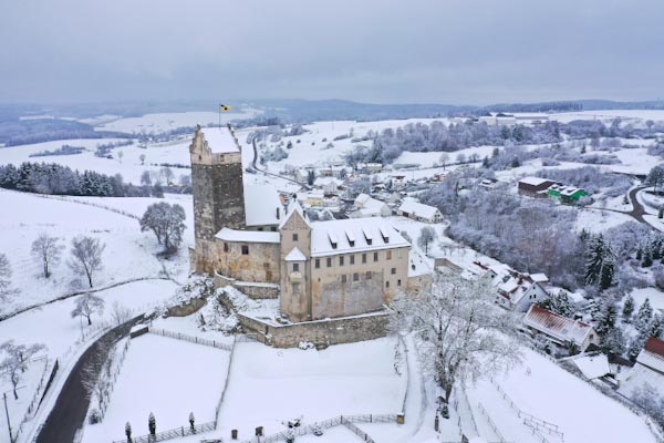 Burg Katzenstein im Winter 2020/2021